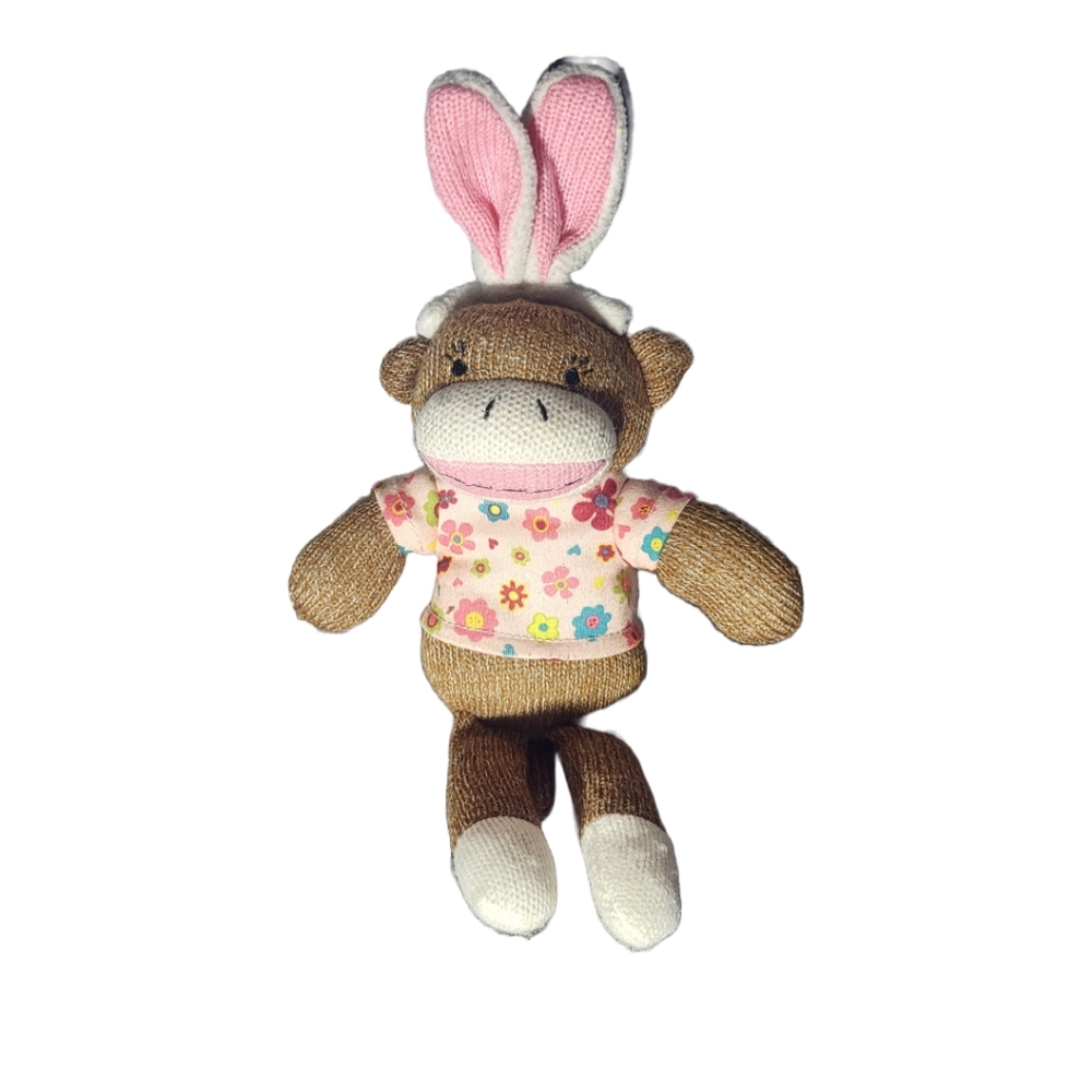 Dan Dee Sock Monkey with Bunny Ears